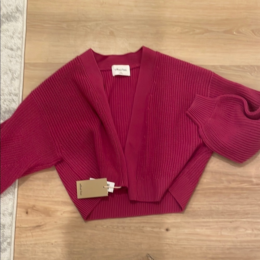 Aritzia Wilfred free Women's dark rose cardigan